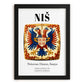 Niš, Serbia – Travel Wall Decor, in sleek black frame