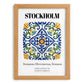 Stockholm, Sweden – Travel Wall Art, set in oak frame