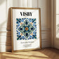 Visby, Sweden – Travel Poster, styled in a charming Paris street view