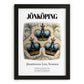 Jönköping, Sweden – Travel Print, in sleek black frame