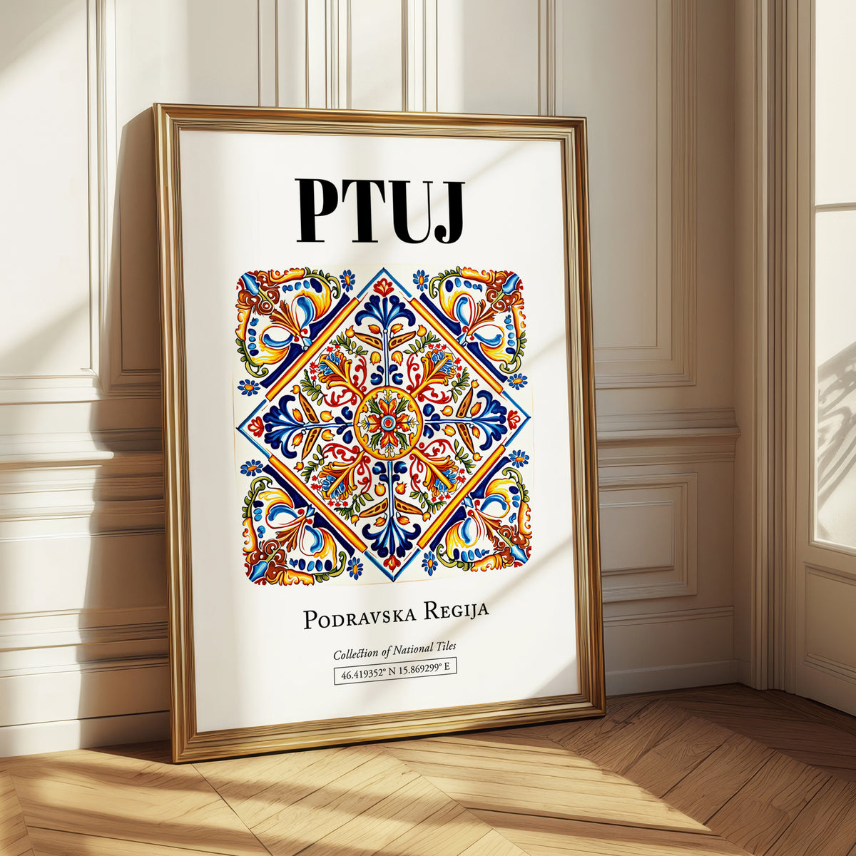 Ptuj, Slovenia – National Pride Wall Decor, styled in a charming Paris street view