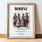 Bohinj, Slovenia – Travel Wall Art, in wooden frame leaning on the floor