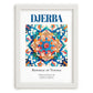 Djerba, Tunisia – Travel Print, placed in minimal white frame