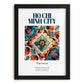 Ho Chi Minh City, Vietnam – Vintage Travel Poster, in sleek black frame