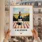 Calatayud – Spanish Red Wine, Vineyard Terrace Poster, styled in a charming Paris street view