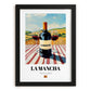 La Mancha – Spanish Red Wine, Wine Bar Poster, in sleek black frame