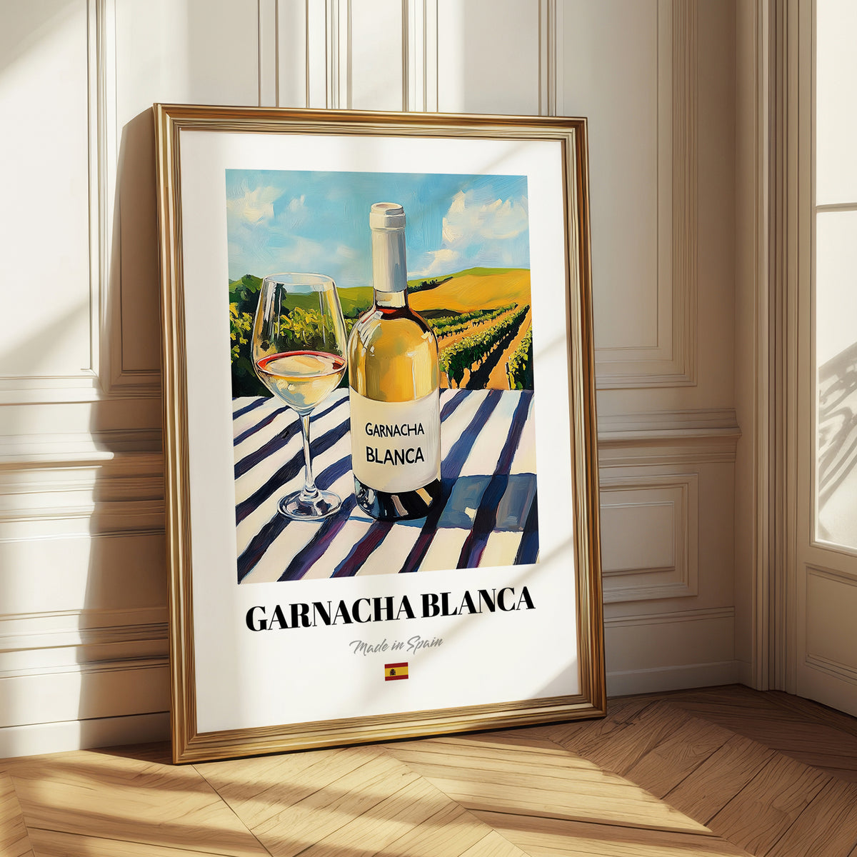 Garnacha Blanca – Spanish White Wine, Wine Bar Wall Art