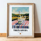 Treixadura – Spanish White Wine, Wine Bar Art, in wooden frame leaning on the floor
