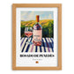 Rosado de Penedès – Spanish Rose Wine, Vinoteca Painting, set in oak frame