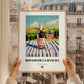 Rosado de La Mancha – Spanish Rose Wine, Vinoteca Illustration, styled in a charming Paris street view