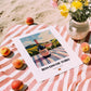 Rosado de Toro – Spanish Rose Wine, Tasting Room Print, unframed on coastal sand