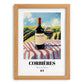 Corbières – French Red Wine, Wine Bar Print, set in oak frame