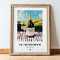 Sauvignon Blanc – French White Wine, Wine Bar Still Life, in wooden frame leaning on the floor