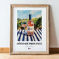 Côtes de Provence – French Rose Wine, Enoteca Still Life, in wooden frame leaning on the floor