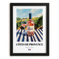 Côtes de Provence – French Rose Wine, Enoteca Still Life, in sleek black frame