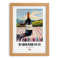 Barbaresco – Italian Red Wine, Wine Bar Still Life, set in oak frame