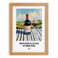 Montepulciano d'Abruzzo – Italian Red Wine, Wine Bar Wall Decor, set in oak frame