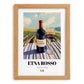 Etna Rosso – Italian Red Wine, Vinoteca Painting, set in oak frame