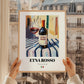 Etna Rosso – Italian Red Wine, Enoteca Illustration, styled in a charming Paris street view