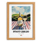 Pinot Grigio – Italian White Wine, Vinoteca Poster, set in oak frame