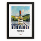 Soave – Italian White Wine, Wine Bar Poster, in sleek black frame