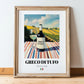 Greco di Tufo – Italian White Wine, Wine Bar Poster, in wooden frame leaning on the floor