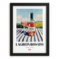 Lagrein Rosato – Italian Rose Wine, Wine Bar Still Life, in sleek black frame