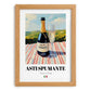 Asti Spumante – Italian Sparkling Wine, Bodega Wall Art, set in oak frame